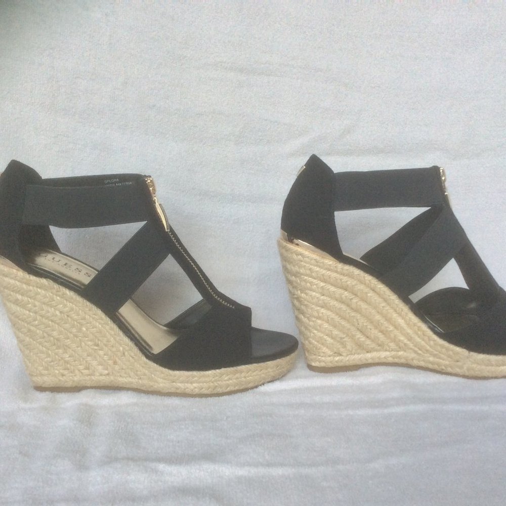GUESS Platform Wedge Sandals